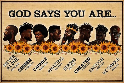 Black men God says you are poster