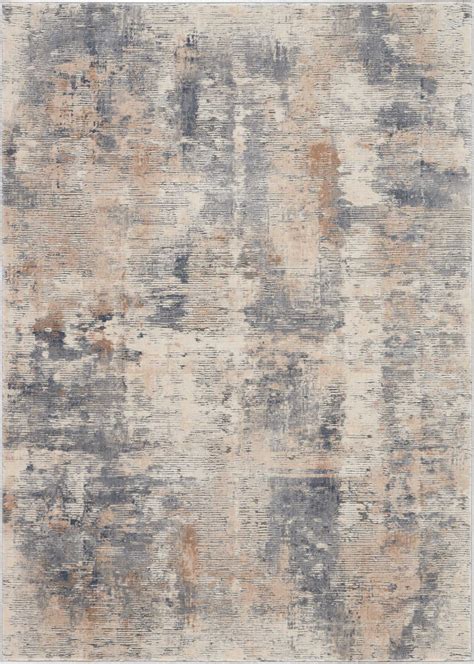 Nourison Rustic Textures Rus05 Beige Grey Rug Studio