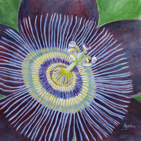 Passion Flower Painting By Aparna Deshpande