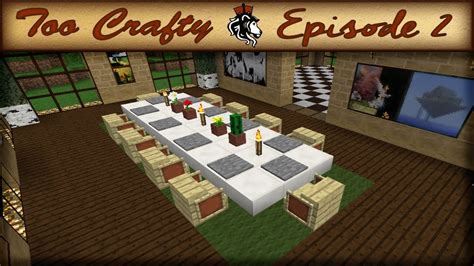 See how easy it is to make this table with our video guide. How to Make a Dining Room in Minecraft: Too Crafty - 2 ...