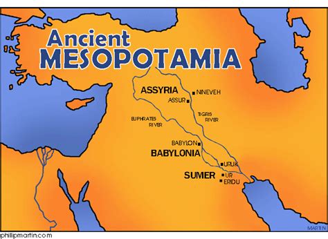Map Of Ancient Mesopotamia For Kids Island Maps