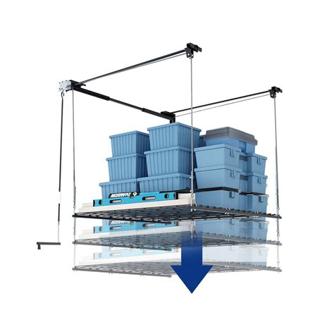 Motorized Ceiling Storage Lift System 4×4 Ft Black A Better Storage