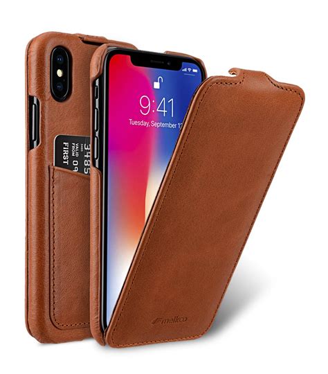 Premium Leather Case For Apple Iphone X Jacka Back Pocket