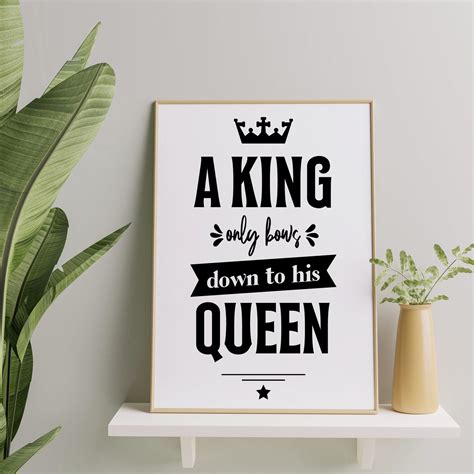 A King Only Bows Down To His Queen Svg Png Dxf Eps Etsy