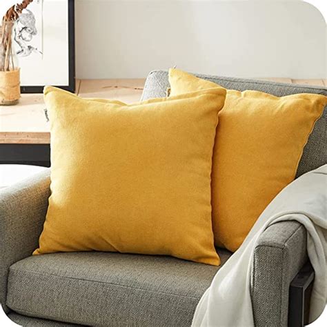 Top Finel Throw Pillow Covers Soft Chenille Square Cushion Covershome