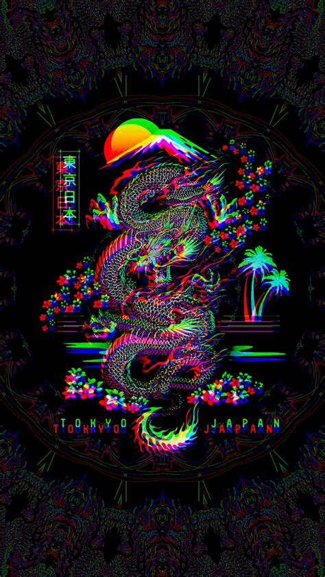 Glitch Dragon Magenta Art Hd Phone Wallpaper Peakpx