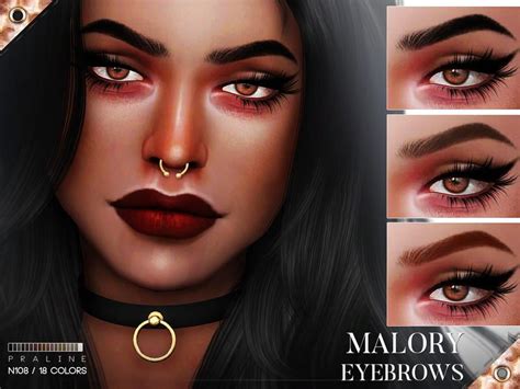 Sims 4 Cc Eyebrows With Slit