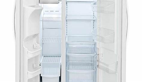 Frigidaire 25.5 cu. ft. Side by Side Refrigerator in White | Hodgins Home Appliance