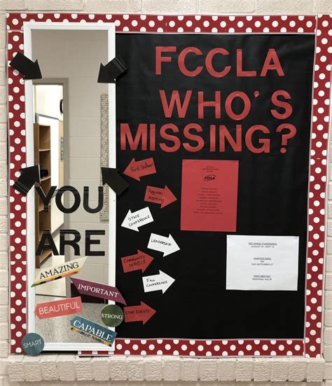 A Bulletin Board That Says Focla Whos Missing