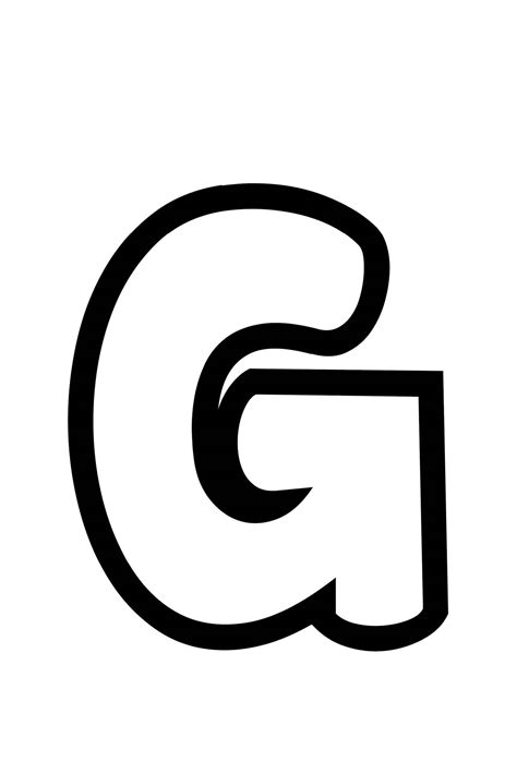 Letter G Template Free Printable