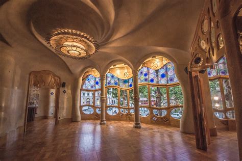 Interior Casa Batlló 1871 By Antoni Gaudi Barcelona Spain