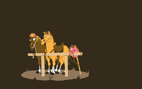 Humor Minimalism Horse Wallpaper And Background