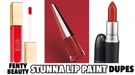Fenty Beauty Stunna Lip Paint Dupes Youtube