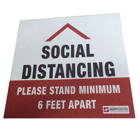 Social Distance Floor Decals Liquiddreamsdesign
