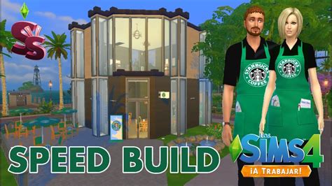 Speed Build Los Sims 4 ¡a Trabajar Starbucks Youtube