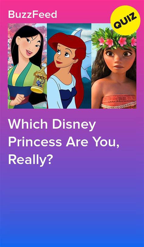 Which Disney Princess Are You Really Disney Princess Quiz Princess