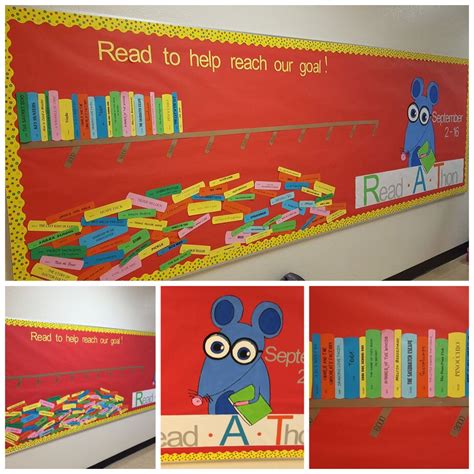 Read A Thon Bulletin Board As Money Is Earned Books Are Put On The