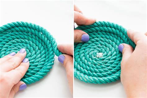 How To Make Beautiful No Sew Rope Bowls Diy Rope Basket Rope Art