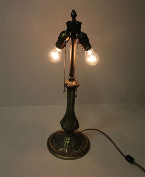 Bargain Johns Antiques Antique Slag Glass Panel Lamp Salem