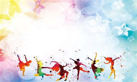 Dance Training Admissions Poster Background Material Color Ink