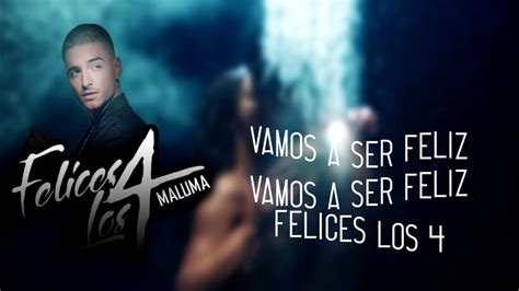 felices los 4 maluma lyric video youtube