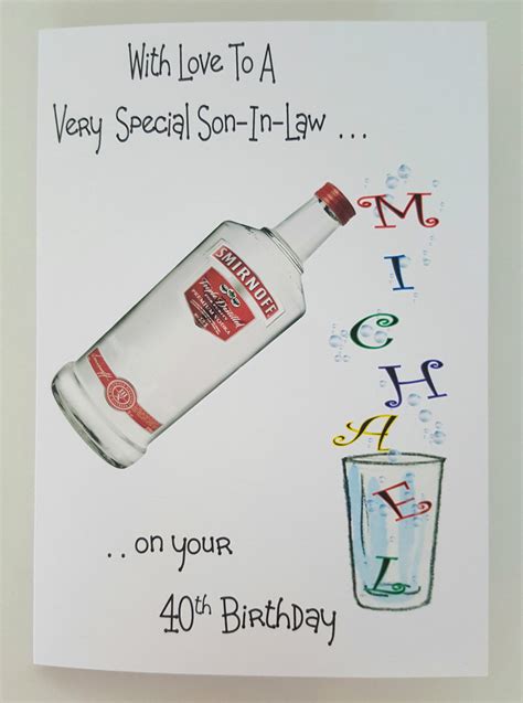 Check spelling or type a new query. Personalised Birthday Card / Vodka / Whiskey / Gin / Rum ...