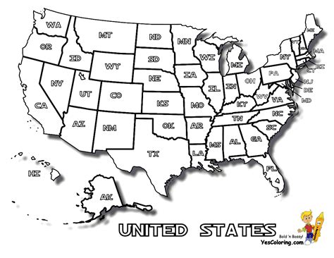 United States Map Coloring Page Neo Coloring