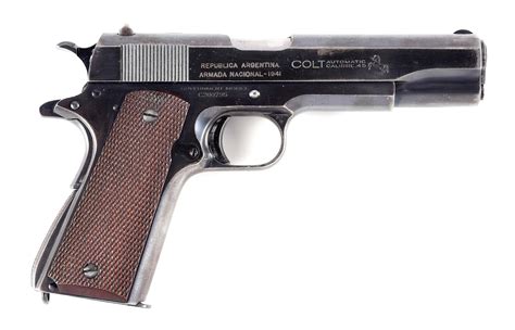 Lot Detail C Very Rare Colt Argentina Marked 1911a1 Semi Automatic