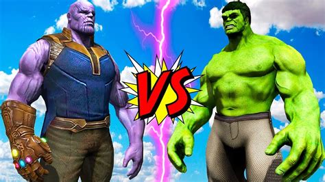 Thanos Vs Hulk Epic Infinity Battle Avengers Youtube