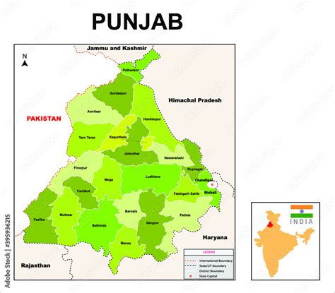 Punjab Map Political And Administrative Map Of Punjab Vrogue Co