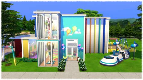 The Sims 4 Speed Build Elementary School No Cc Youtube