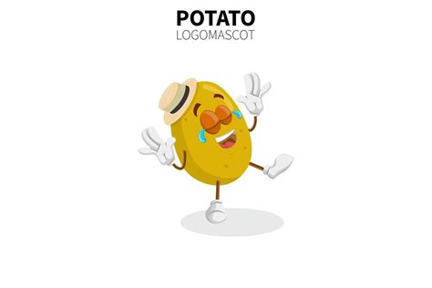 Cartoon Potato Mascot Vector Illustration Of A Cute Potato Character
