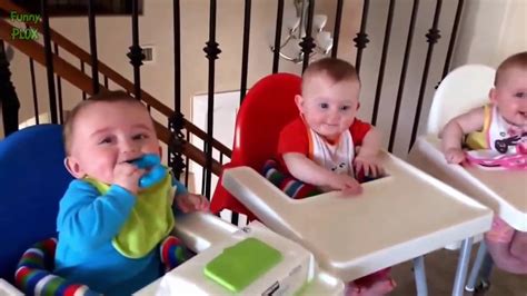 Funny Triplet Babies Laughing Compilation 2014 Youtube