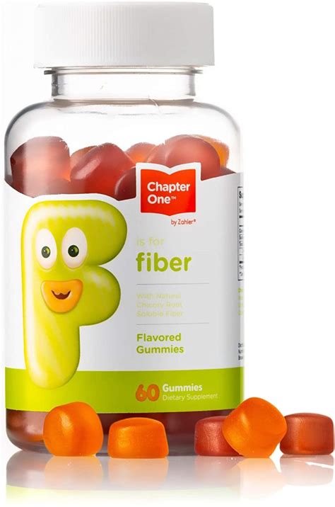Chapter One Fiber Gummies With Natural Chicory Root Soluble Fiber 60
