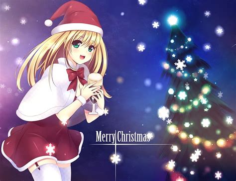 Merry Christmas Anime Girl