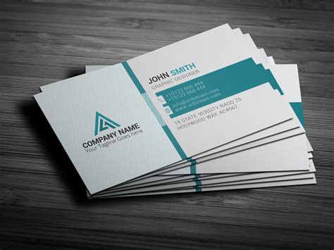58 Free Psd Business Card Templates With Bleed