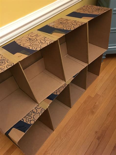 Diy Shelving From Gasp Cardboard Boxes Diy Cardboard Furniture