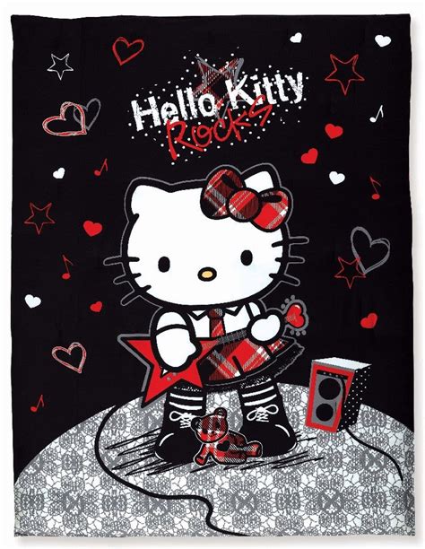 Hello kitty bedding sets will brighten your kids room with their lovely colors and pattern. Hello Kitty 'Rocker' Full/ Queen Comforter Set - 11547689 ...
