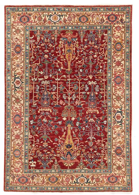 New Afghan Rug With Traditional Design 40×60