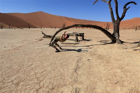 Namib Desert With The Deadvlei And Sossusvlei In Namibia Stock Image