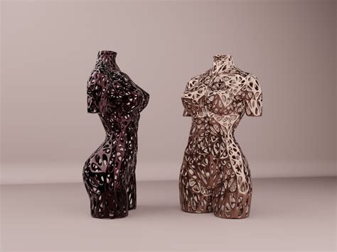 Archivo STL Escultura de torso de mujer Diseño de impresora 3D para