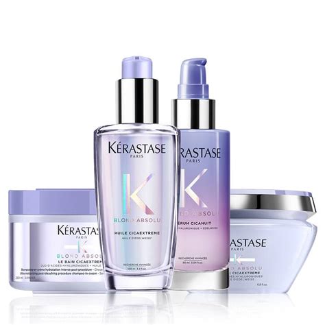 blond absolu hair care set for platinum blonde hair kérastase