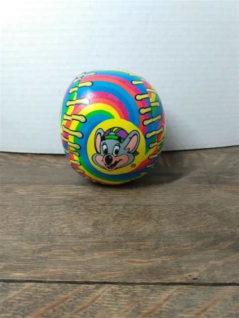 Vintage Chuck E Cheese Plush Ball 4 Plush Toy Baseballf1 500