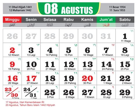 Kalender 2021 Bulan Agustus Latest News Update