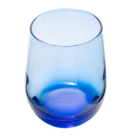 Libbey 231l 15 1 4 Oz Stemless Wine Glass Tidal Blue