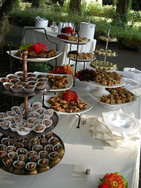 O display the dessert table in a prominent place that encourages guests to stop by. Catering «OozingInk's Blog OozingInk's Blog | Wedding food ...