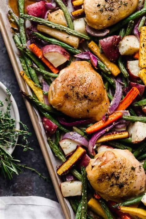 one pan roasted chicken and vegetables recipe healthy one pot meals dairy free recipes
