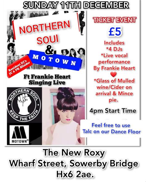 Sowerby Bridge Motown And Northern Soul Special Soul Nights Soul Source