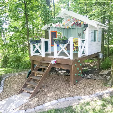 How To Build A Raised Platform For Playhouse Encycloall