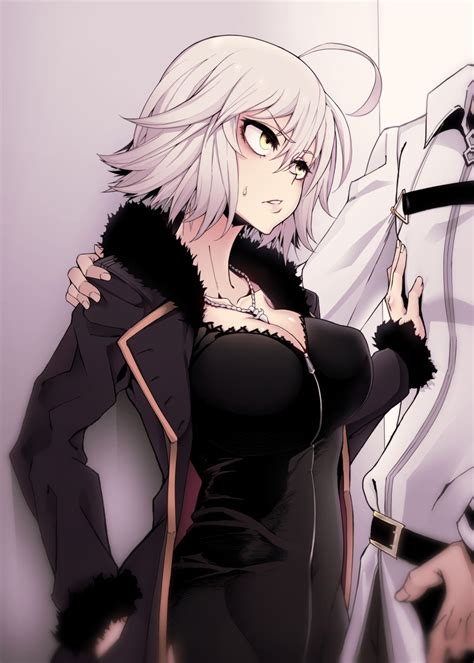 jeanne d arc alter fujimaru ritsuka and jeanne d arc alter fate and 1 more drawn by